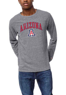 League Arizona Wildcats Grey Victory Falls Long Sleeve Fashion T Shirt
