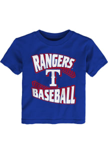 Texas Rangers Infant Stitches Short Sleeve T-Shirt Blue