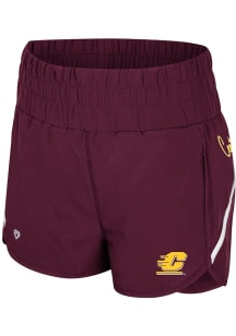 Colosseum Central Michigan Chippewas Womens Maroon Levitation Shorts