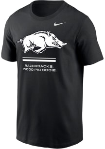 Nike Arkansas Razorbacks Black Dri-Fit Core Short Sleeve T Shirt