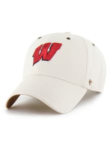 47 Wisconsin Badgers Carhartt Undyed Clean Up Adjustable Hat - White