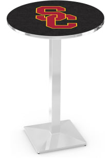 USC Trojans Chrome Square Base Pub Table
