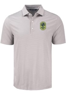 Cutter and Buck Nashville SC Mens Grey Forge Eco Fine Line Short Sleeve Polo