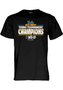 Blue 84 UCLA Bruins Black 2025 Mens Tennis Tournament Champs Short Sleeve T Shirt