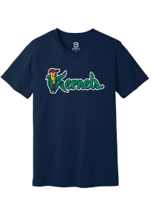 Summit Sportswear Cedar Rapids Kernels Navy Blue Alt Logo Wordmark Short Sleeve T Shirt