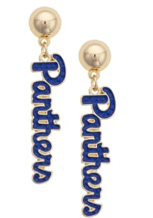 Pitt Panthers Pave Outline Womens Earrings