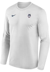 Nike UConn Huskies White Legend Long Sleeve T-Shirt
