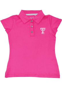 Texas Tech Red Raiders Toddler Pink Brighton Short Sleeve Polo Shirt
