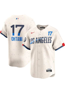 Shohei Ohtani Nike Los Angeles Dodgers Mens Ivory City Connect Limited Baseball Jersey