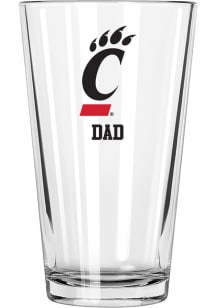 Cincinnati Bearcats Dad 16 oz Pint Glass - White