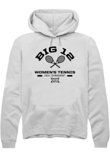 Summit Sportswear Big 12 Mens White 2026 Women's Tennis Championship Long Sleeve Hoodie
