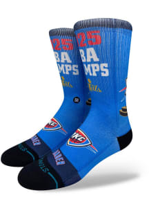 Oklahoma City Thunder Stance 2025 NBA Finals Champions Mens Crew Socks