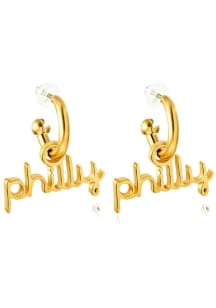 Philadelphia EB & Co Philly Huggie Hoop Womens Earrings