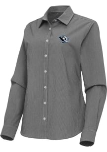 Antigua Utah Mammoth Womens Porter Long Sleeve Black Dress Shirt