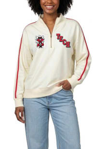 Texas Tech Red Raiders Womens White Varsity Qtr Zip