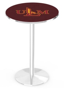 Louisiana-Monroe Warhawks Chrome Round Base Pub Table
