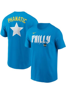 Phillie Phanatic Philadelphia Phillies Blue City Connect Short Sleeve Player T Shirt