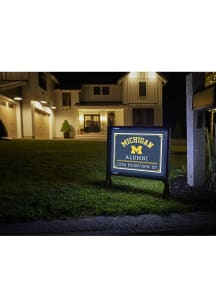 Michigan Wolverines Alumni Yardsy Light Up Yard Sign - Navy Blue