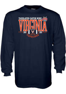 Blue 84 Virginia Cavaliers Navy Blue 2025 Gator Bowl Long Sleeve T Shirt