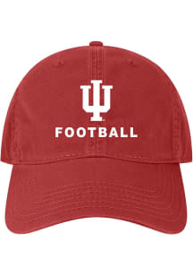 Indiana Hoosiers Football Twill Adjustable Hat - Red