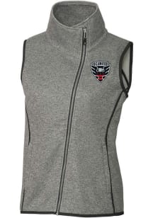 Cutter and Buck DC United Womens Grey Mainsail Asymmetrical Vest