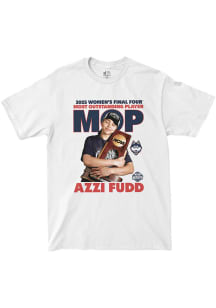 Azzi Fudd UConn Huskies White Women's Basketball 2025 Final Four Most Outstanding Player Short Sle..