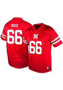 Genuine Collective Nebraska Cornhuskers Red NIL Football Jersey