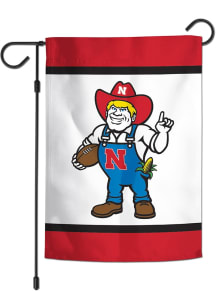 Nebraska Cornhuskers Herbie Mascot Garden Flag - Red