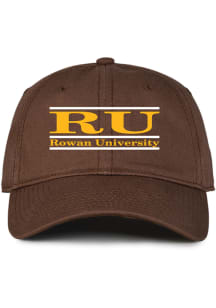 Rowan University Unstructured Bar Adjustable Hat - Brown