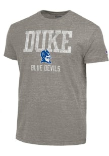 Champion Duke Blue Devils Charcoal Big Flat Name Alt Logo Short Sleeve Fashion T Shirt