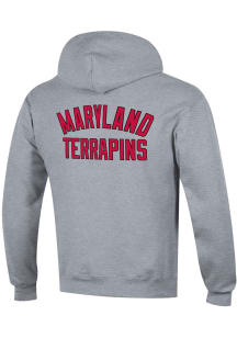 Champion Maryland Terrapins Mens Grey Powerblend Long Sleeve Hoodie