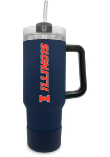 Illinois Fighting Illini 40 oz Stainless Steel Tumbler - Grey