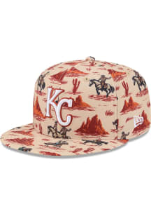 New Era Kansas City Royals Natural 2026 Spring Training Fan Pack Print 9FIFTY Mens Snapback Hat