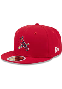 New Era St Louis Cardinals Red Evergreen Jr 59FIFTY Youth Fitted Hat