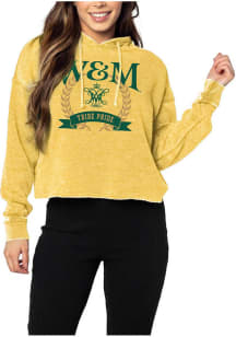 William & Mary Tribe Womens Gold Acceptance Letter Hooded Sweatshirt