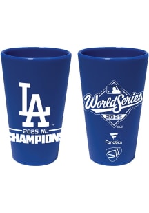 Los Angeles Dodgers 2025 NL Champions Silicone Pint Glass - Blue