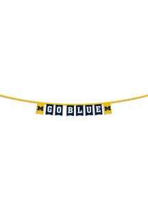 Michigan Wolverines Wool Party Banner - Blue