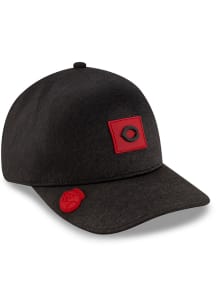 New Era Cincinnati Reds Mens Black 2026 Clubhouse 39THIRTY Infinity Flex Hat