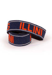 Illinois Fighting Illini Beaded 2in Wide Womens Purse Strap