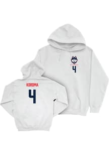 Dwayne Koroma UConn Huskies Mens White NIL Logo Player Hood