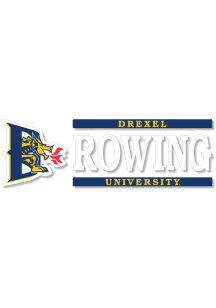 Drexel Dragons 6x2 Rowing Auto Decal - Navy Blue