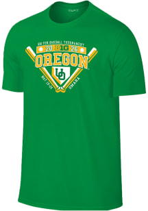 Oregon Ducks Kelly Green 2026 Big Ten Baseball Tournament Participant Short Sleeve T Shirt