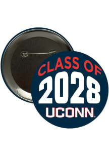UConn Huskies 3" Class of 2028 Button - Navy Blue