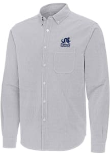 Antigua Drexel Dragons Mens Ash Academic Porter Long Sleeve Dress Shirt