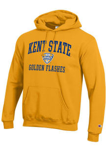 Champion Kent State Golden Flashes Mens Gold MAC Arch Powerblend Long Sleeve Hoodie