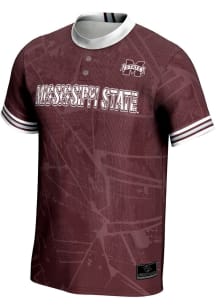 ProSphere Mississippi State Bulldogs Mens Maroon Vigor Baseball Jersey