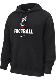 Nike Cincinnati Bearcats Mens Black Club Fleece Football Long Sleeve Hoodie