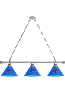 Boise State Broncos 3 Shade Silver Billiard Lamp