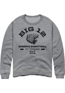 Summit Sportswear Big 12 Mens Graphite 2026 Women's Basketball Championship Long Sleeve Crew Sweat..