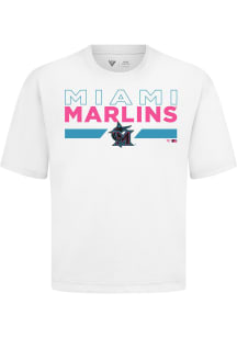 Levelwear Miami Marlins White Signature Knit No Hitter City Connect Short Sleeve Fashion T Shirt